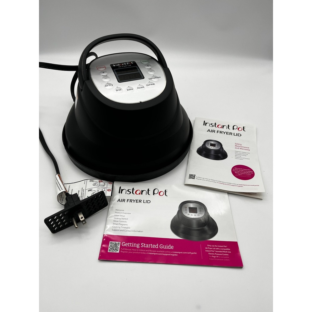 Instant Pot Air Fryer Lid 6 Quart Black 1500W Model F4619CU Replacement Part